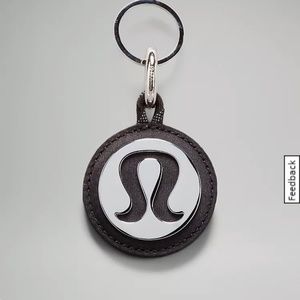 lululemon Logo Bag Charm & Keychain NWT